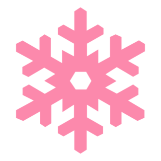 Snow Flake Decal (Pink)